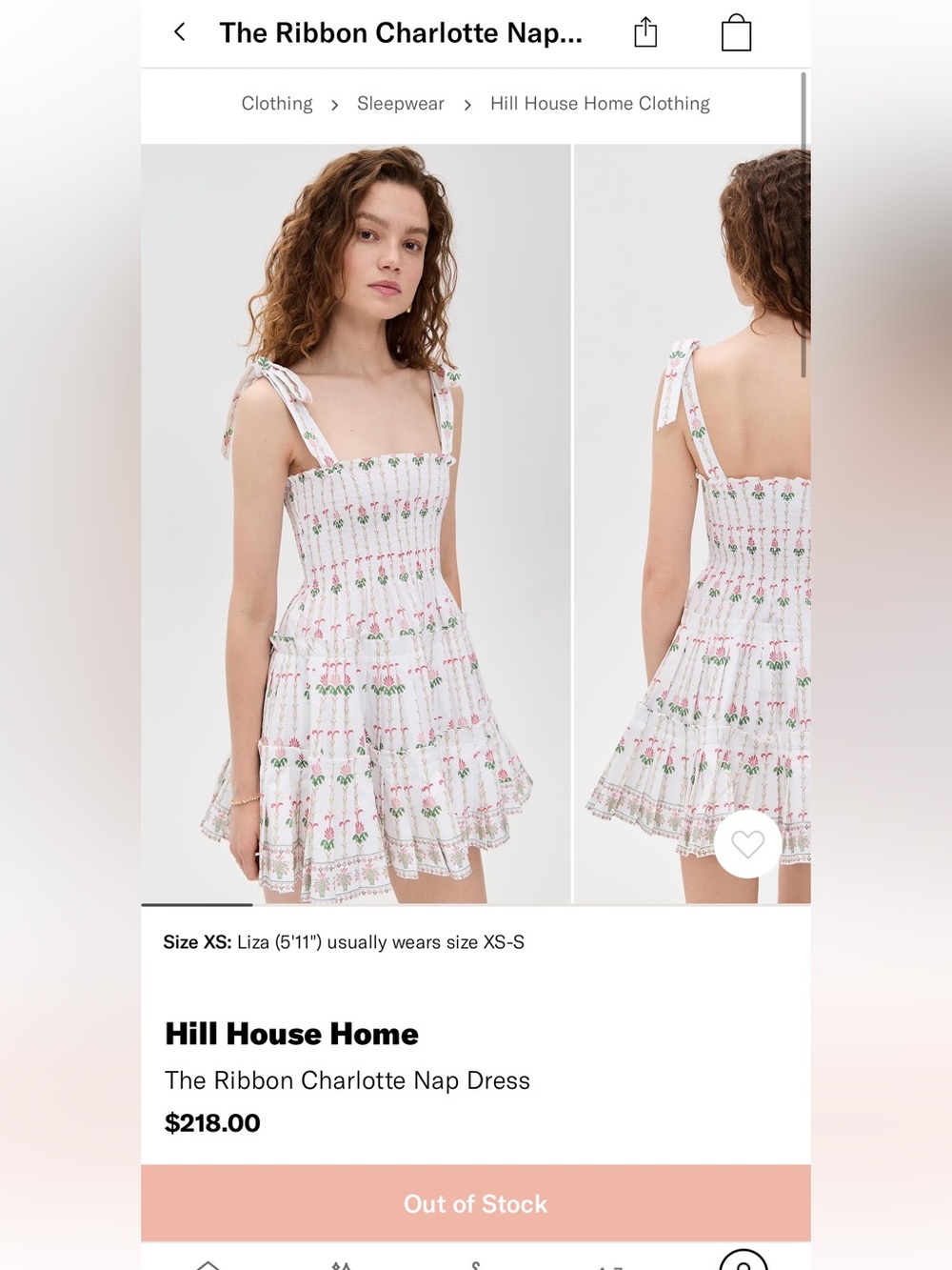 Hill House The Ribbon Charlotte Nap Dress